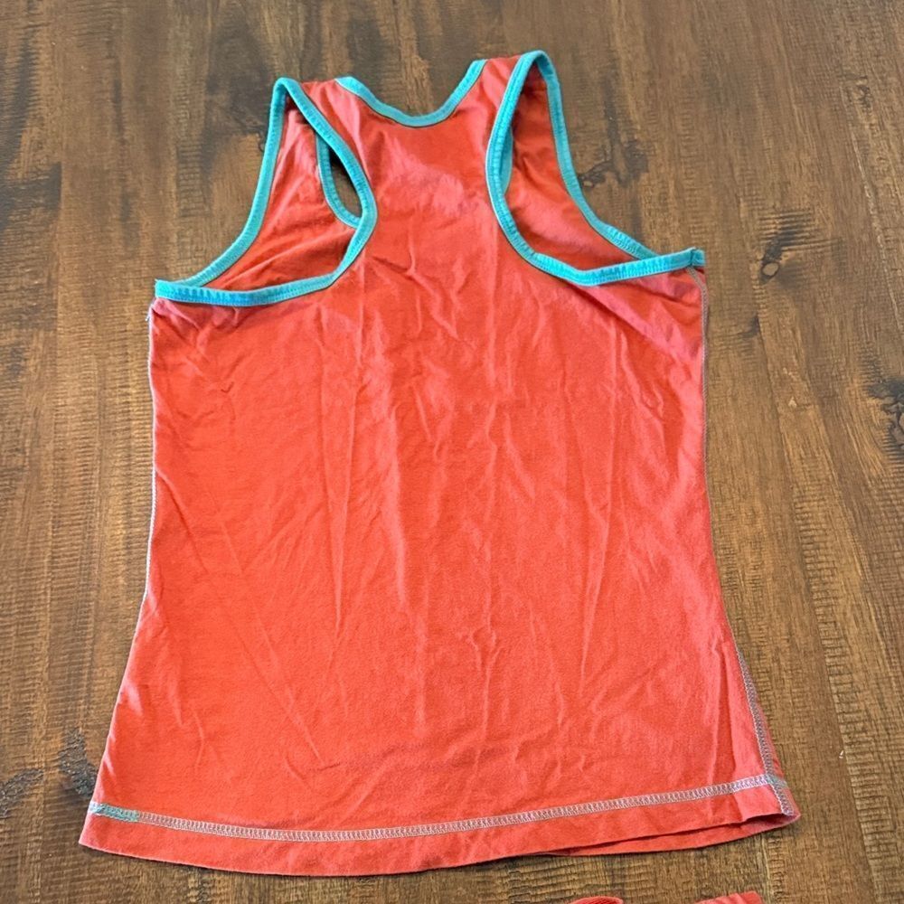 Lazy One orange and Teal Moose Pajama Set - Picture 4 of 8